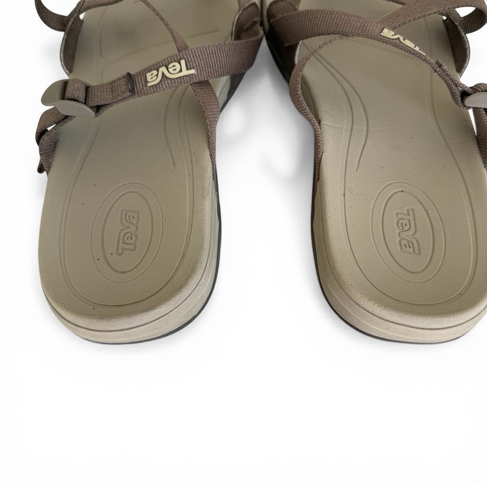 Teva Ascona Sandals 9.5 Brown Strappy Adjustable Arch Support Comfort Walking - Picture 4 of 11
